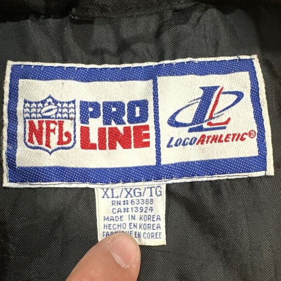 Vintage 90’s NFL Pro Line Pittsburgh Steelers Puffer Jacket Logo Athletic Sz XL - Picture 11 of 14